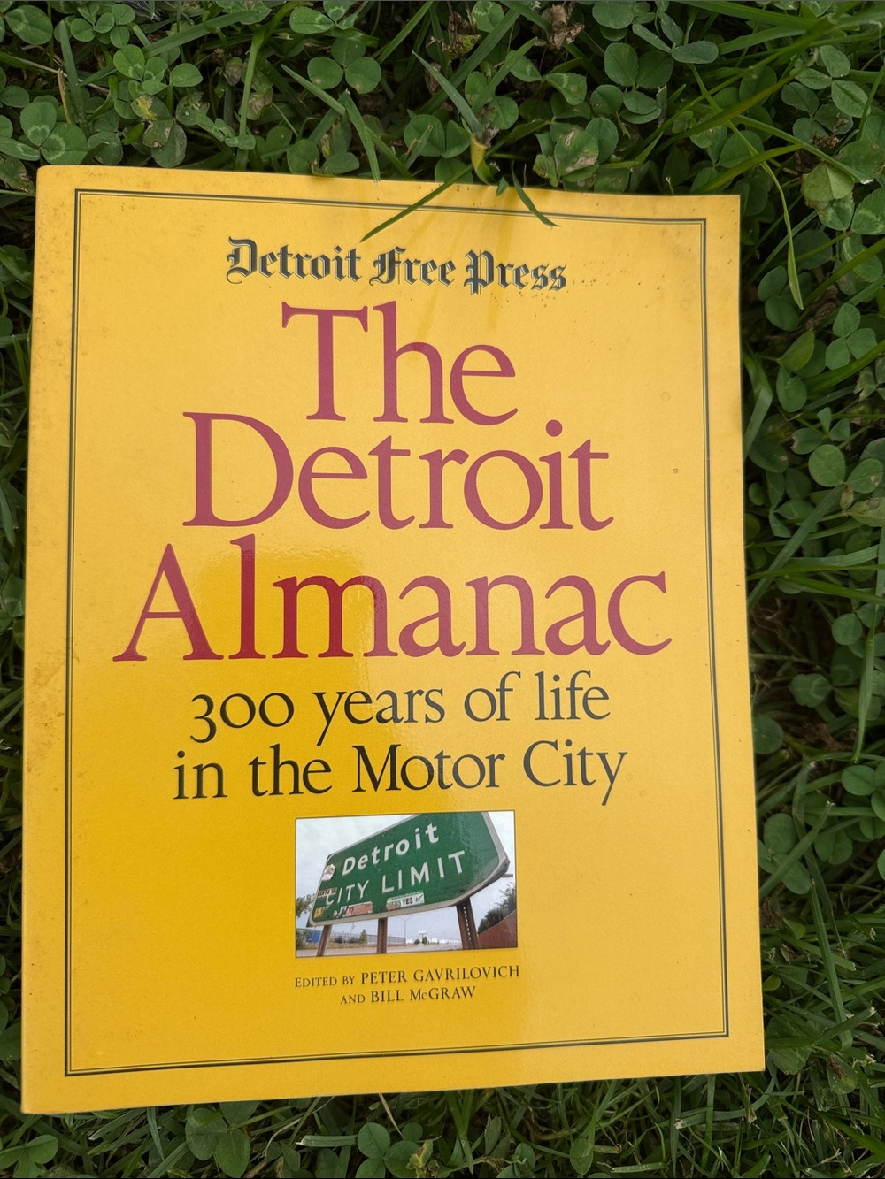 free press Yellow Cover with Red Title - The Detroit Almanac Art Print300 years